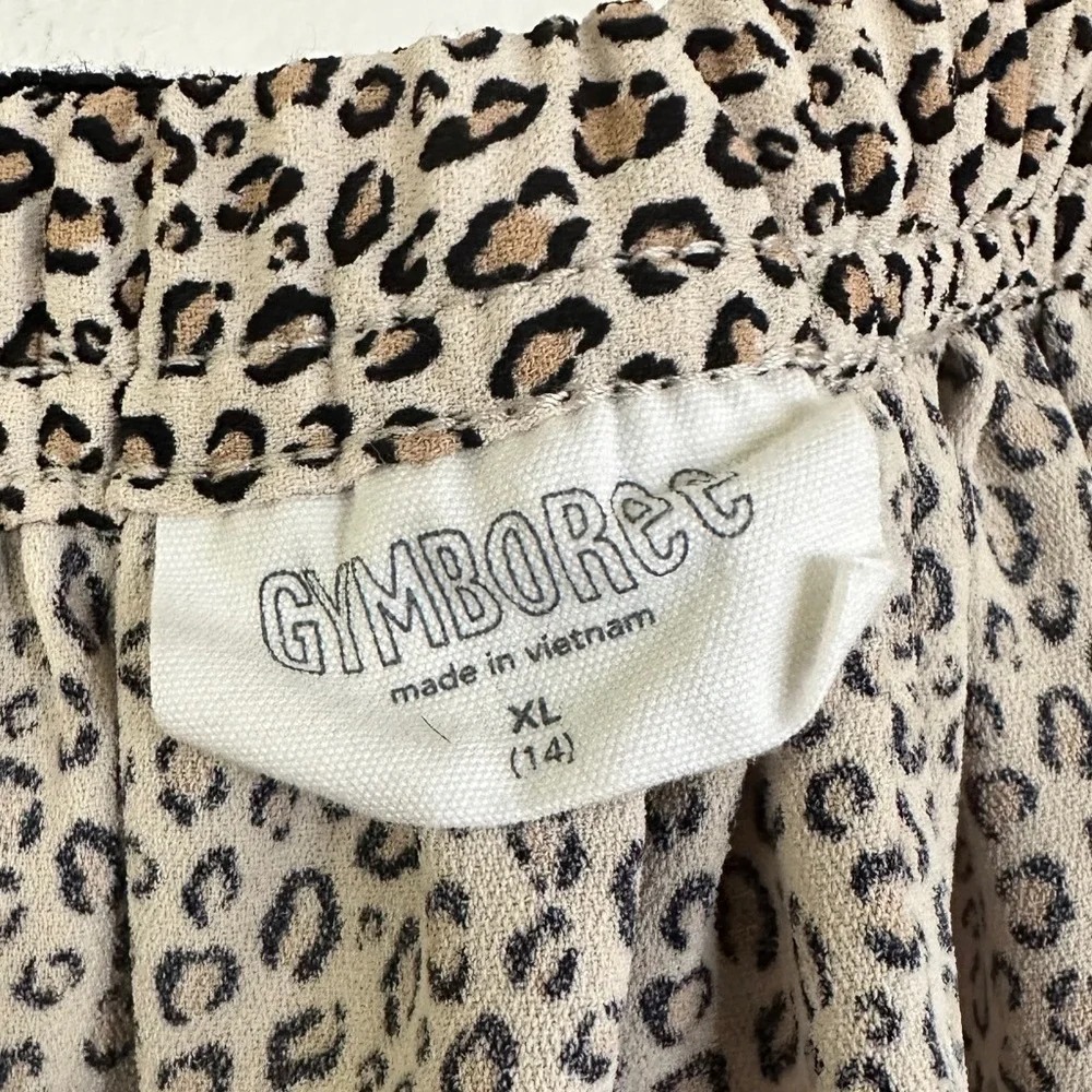 Gymboree 𝅺leopard print skirt